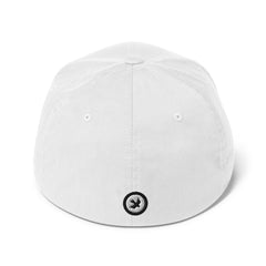PEACE OUT BLACK // Fitted Twill Cap