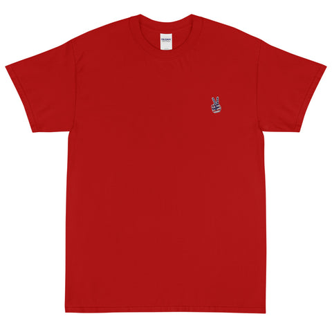 PEACE OUT EMBROIDERY / Short Sleeve T-Shirt