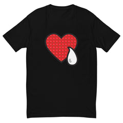 RAINBOW HEART AND TEAR RED /. Short Sleeve T-shirt