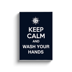 KEEP CALM AND WSH YOUR HANDS / Canvas Wraps